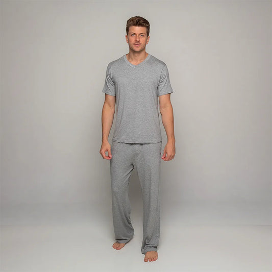 Pijama Masculino Comfty® (Camiseta Manga Curta + Calça)