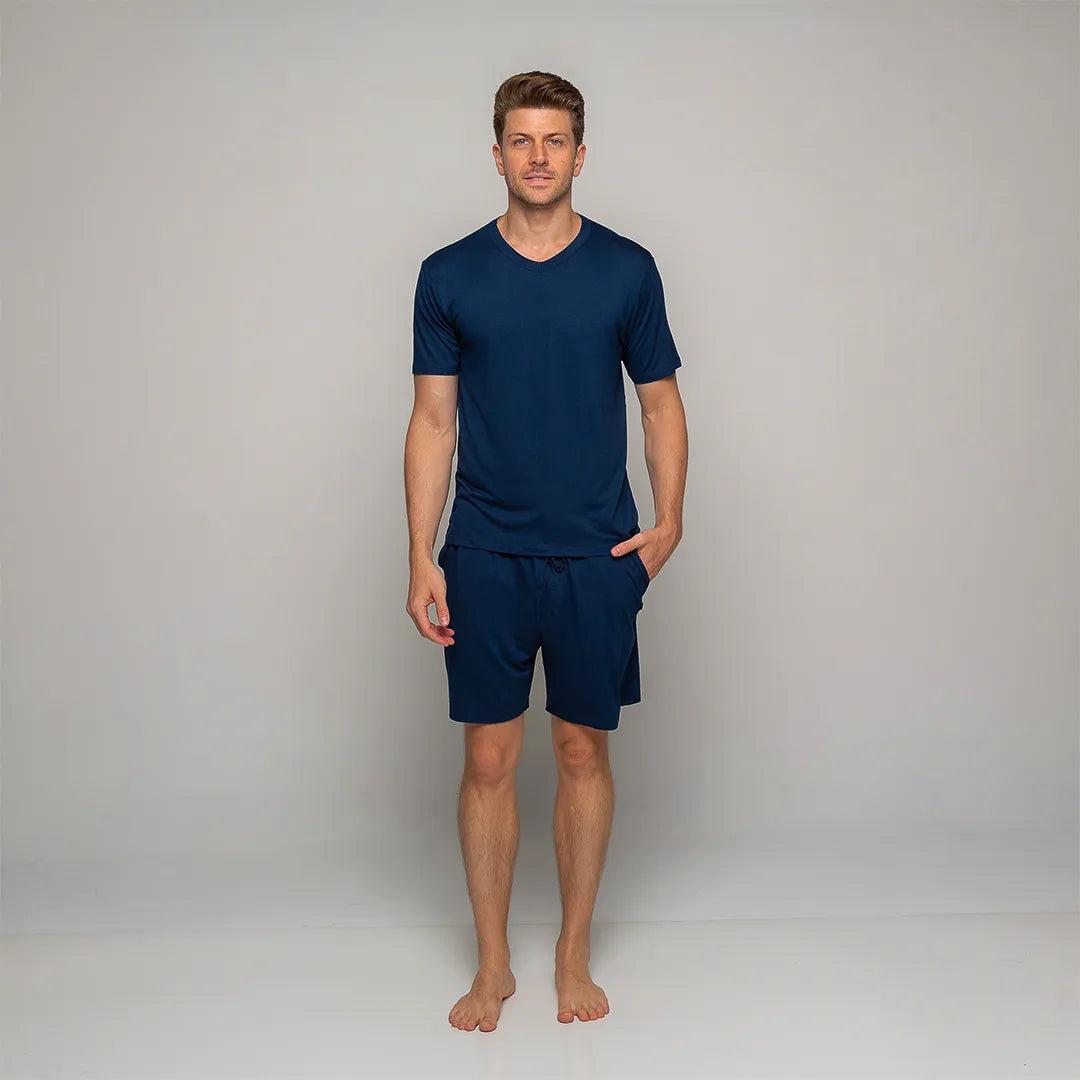 Pijama Masculino Comfty® (Camiseta Manga Curta + Short)