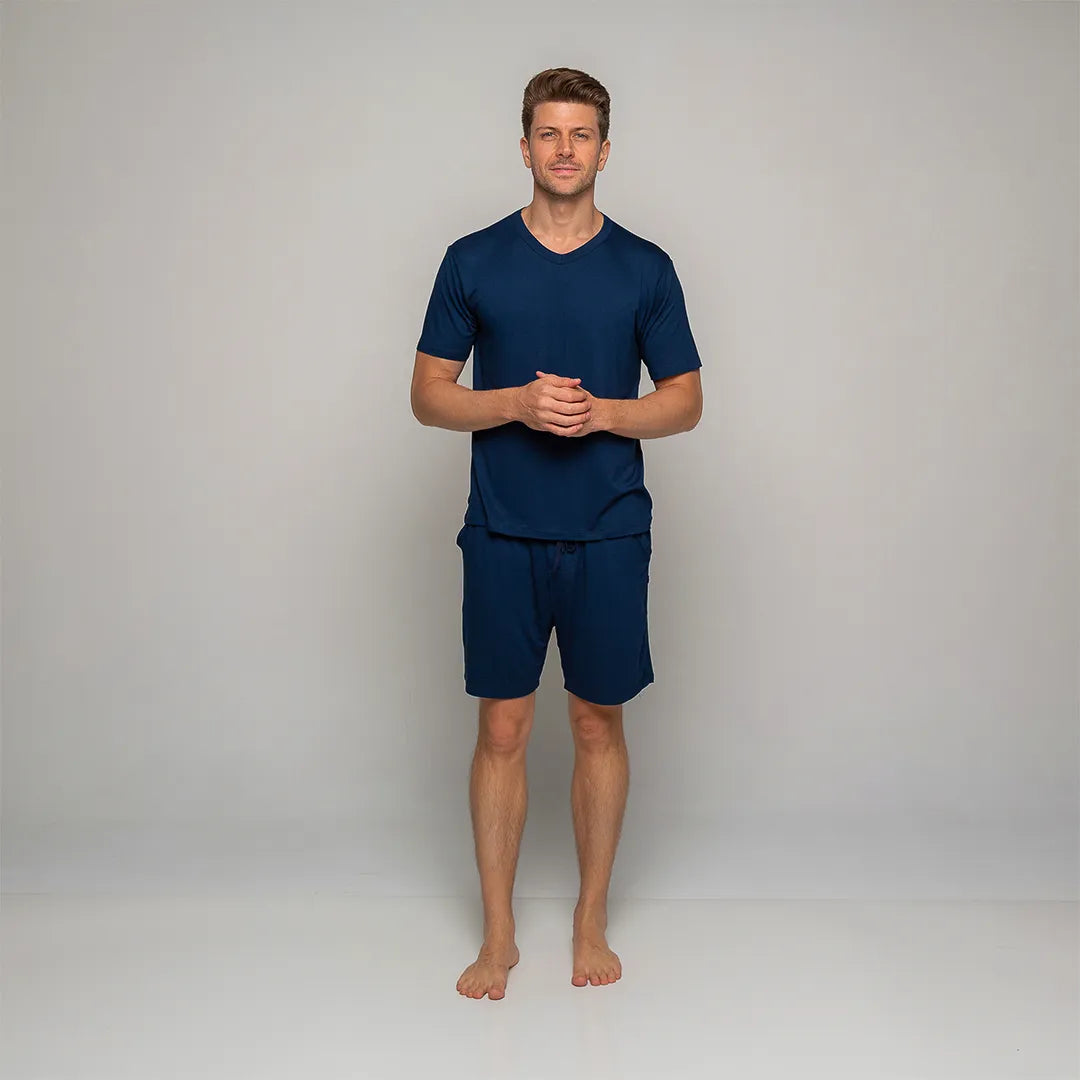 Pijama Masculino Comfty® (Camiseta Manga Curta + Short)