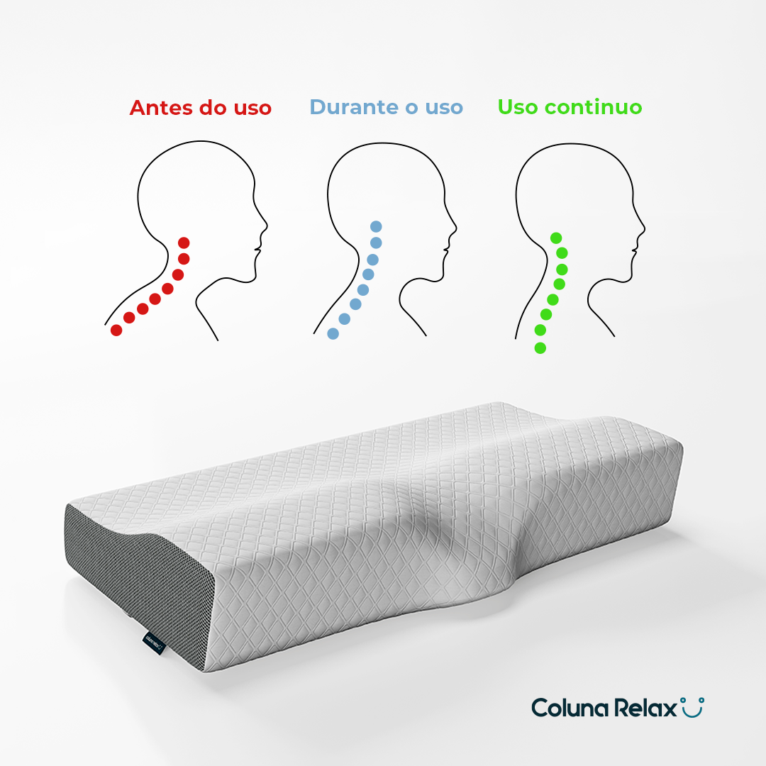 Kit com 2x Travesseiros Cervical Coluna Relax® :)