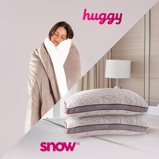 Kit Cobertor Huggy® + 2 Travesseiro Snow®