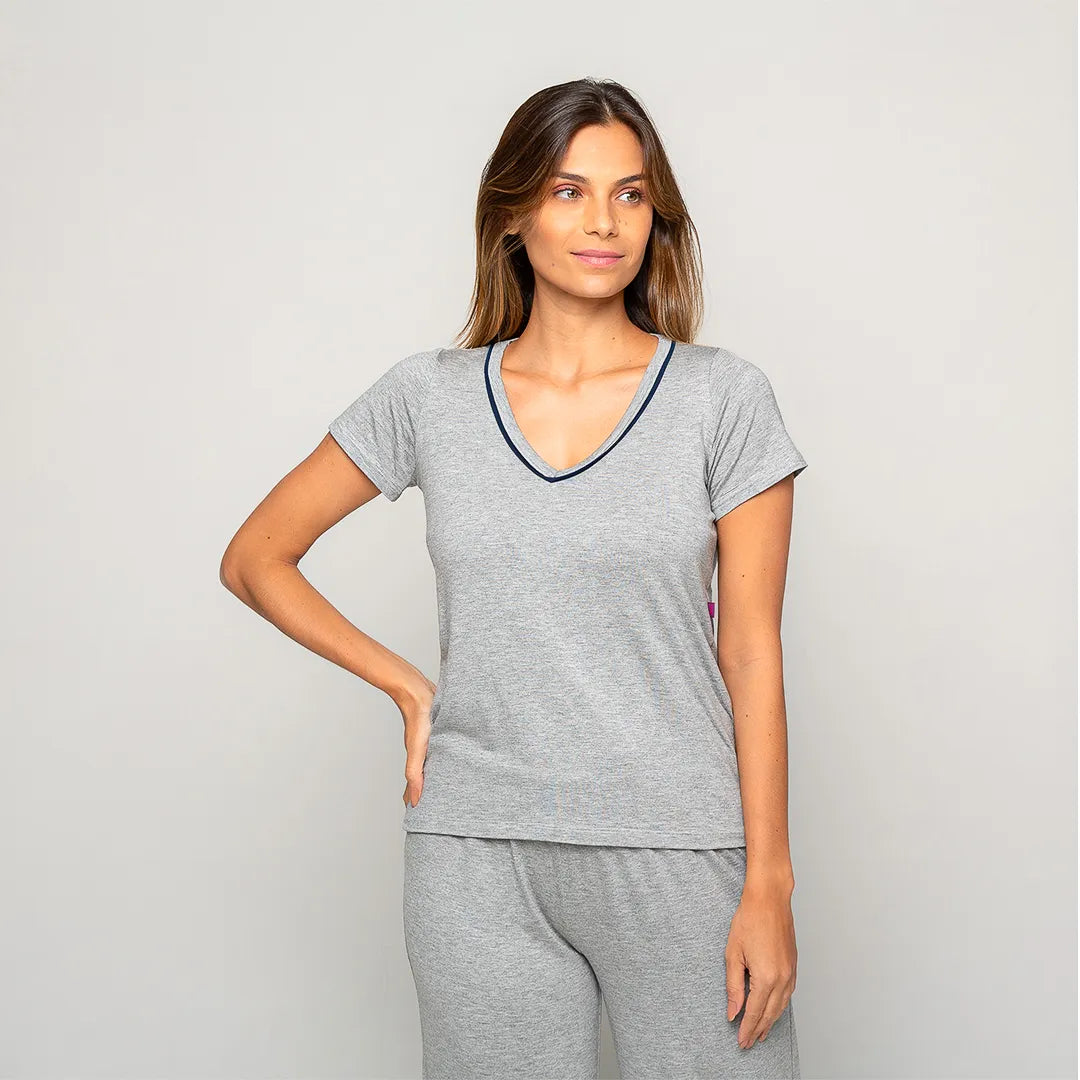 Camiseta Manga Curta Feminino Comfty®