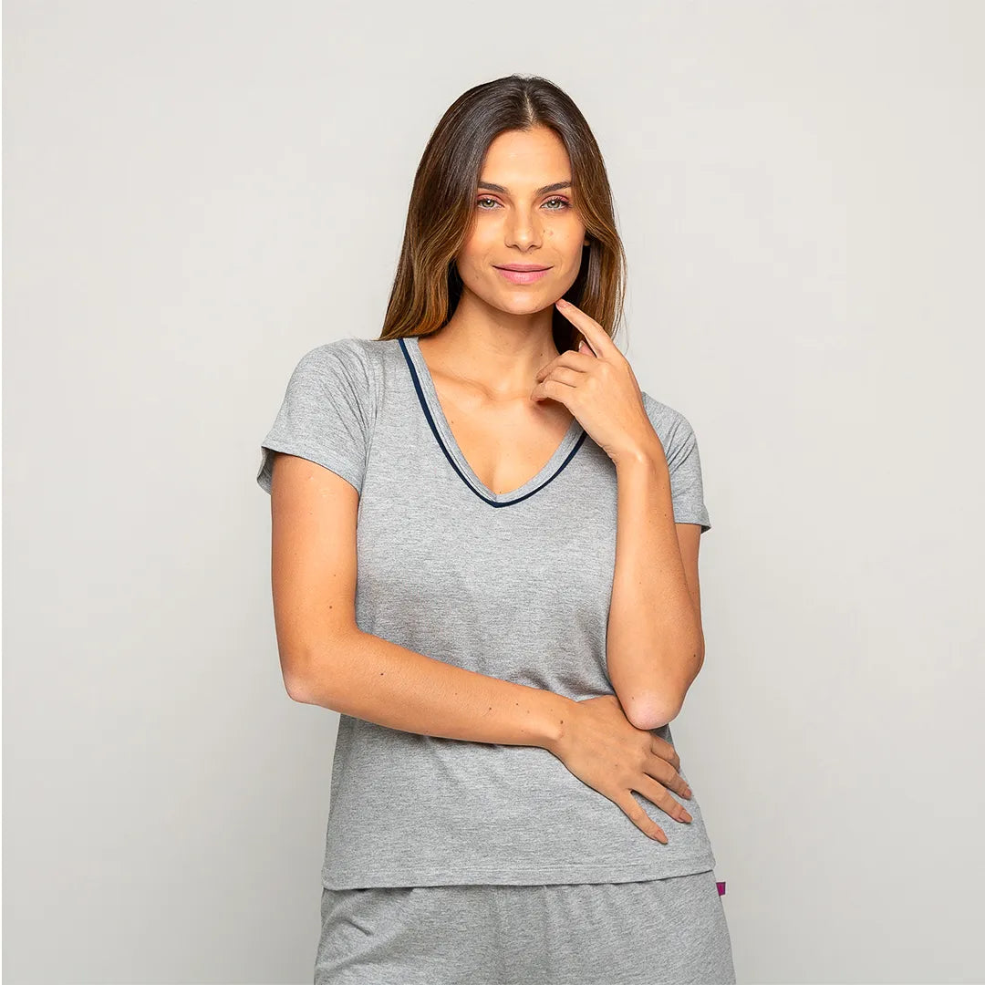 Camiseta Manga Curta Feminino Comfty®
