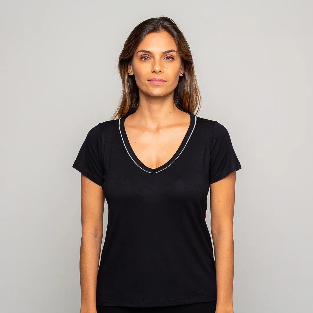 Camiseta Manga Curta Feminino Comfty®