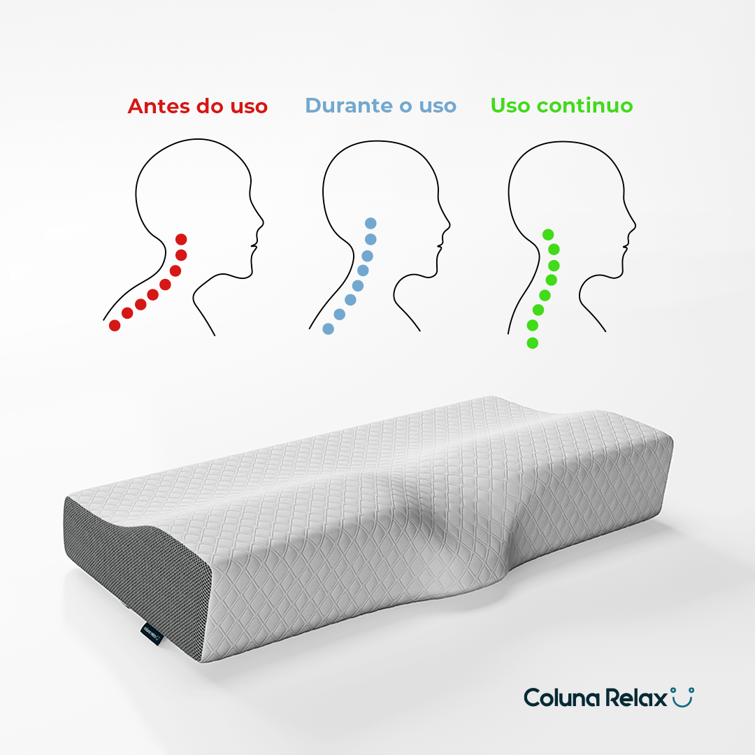 Kit com 4x Travesseiros Cervical Coluna Relax® :) – I wanna sleep