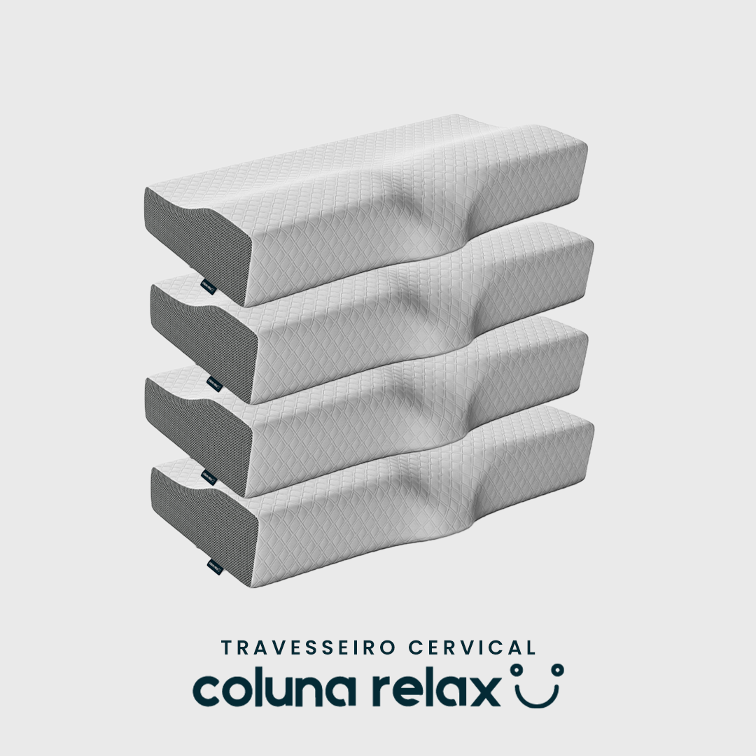 Kit com 4x Travesseiros Cervical Coluna Relax® :)