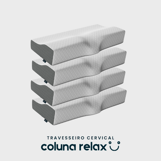 Kit com 4x Travesseiros Cervical Coluna Relax® :)