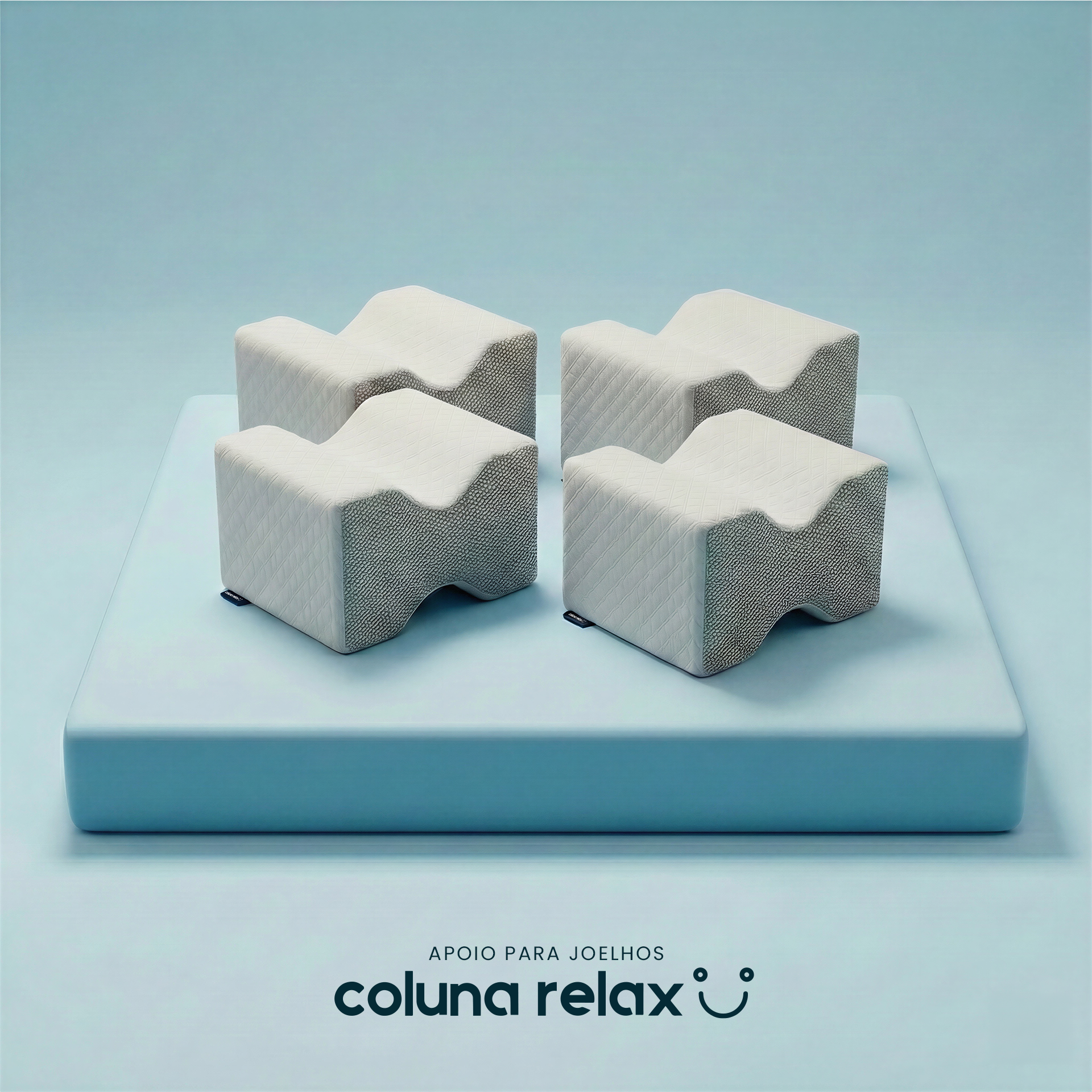 Kit 4x Travesseiro Apoio de Joelhos Coluna Relax® :)