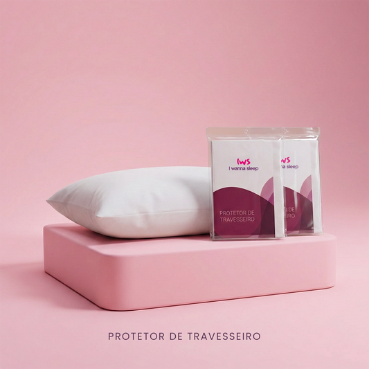 Kit com 2 Protetores de Travesseiro IWS Impermeável 50X70cm