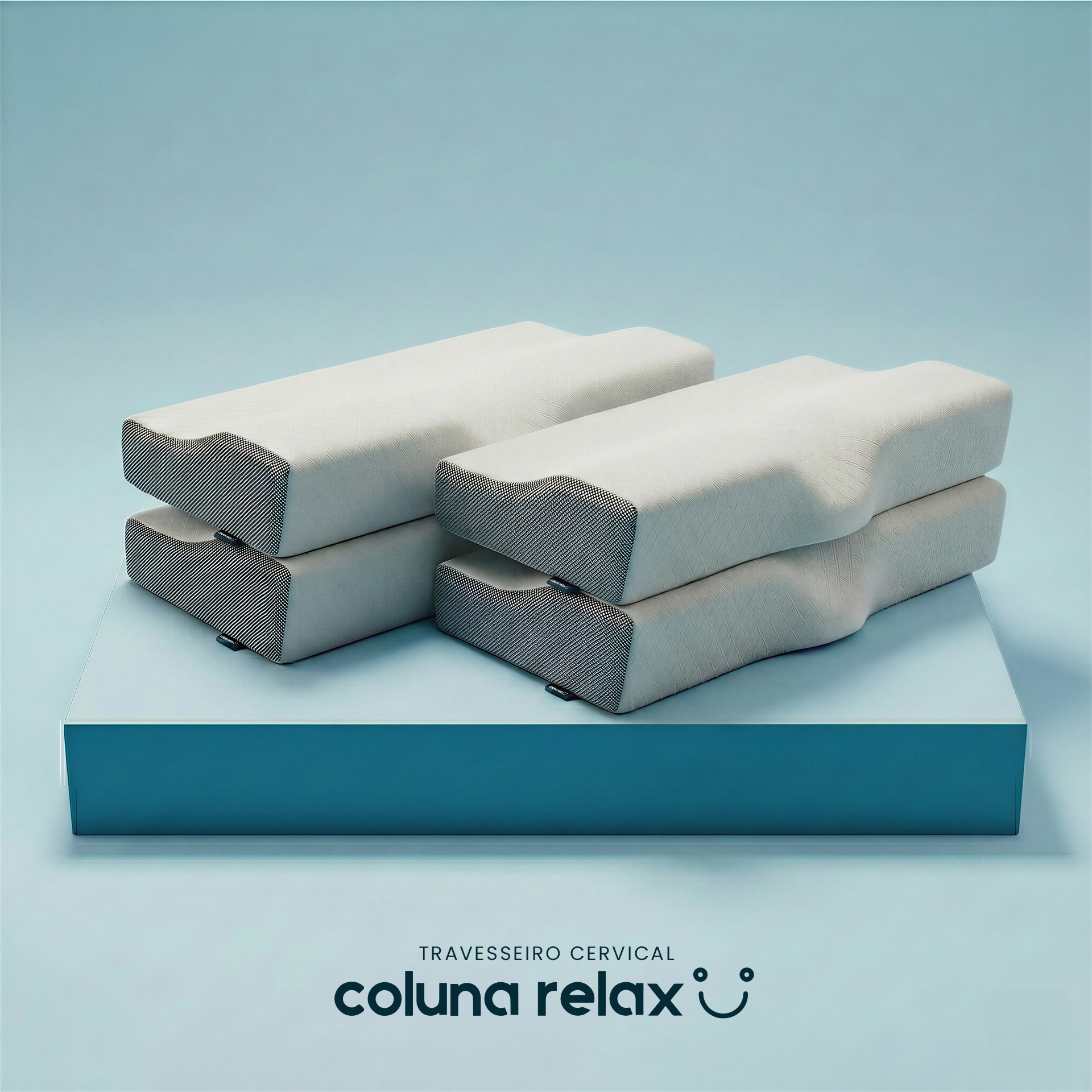 Kit com 4x Travesseiros Cervical Coluna Relax® :)