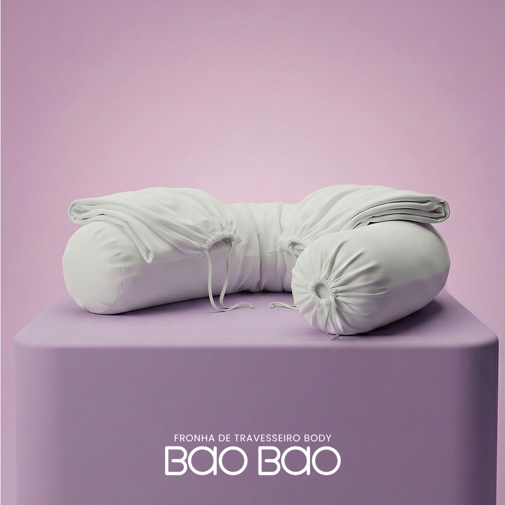 Kit com 2 Fronhas de Travesseiros Bamboo IWS Bao Bao