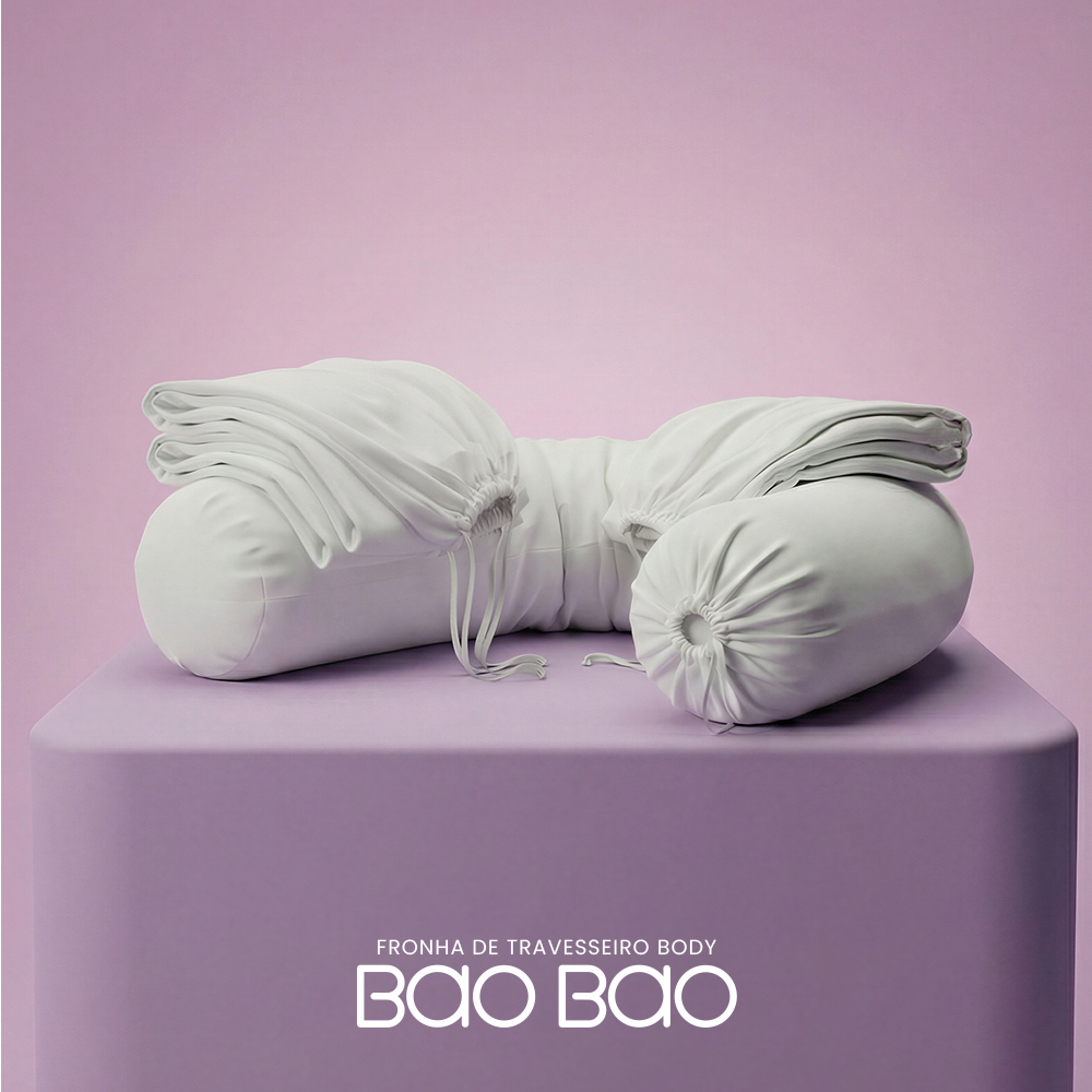 Kit com 4 Fronhas de Travesseiros Bamboo IWS Bao Bao