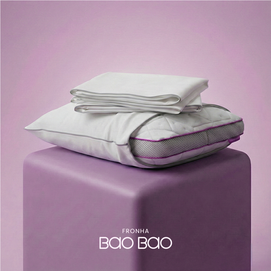 Kit com 2 Fronhas de Travesseiros Bamboo IWS Bao Bao