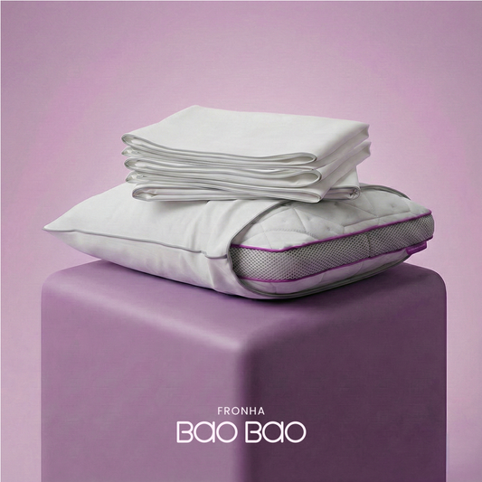 Kit com 4 Fronhas de Travesseiros Bamboo IWS Bao Bao