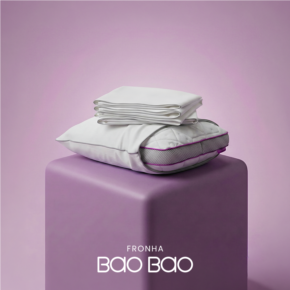 Kit com 4 Fronhas de Travesseiros Bamboo IWS Bao Bao