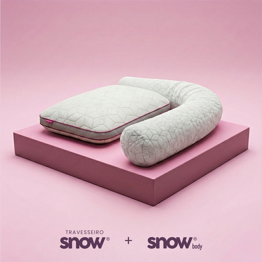 Kit com Travesseiro IWS Snow® + Travesseiro de Corpo IWS Snow® Body