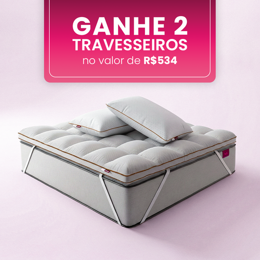 Kit Dormir nas Nuvens - Pillow Top Magnum