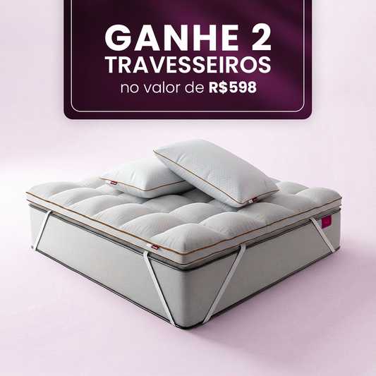 Kit Dormir nas Nuvens - Pillow Top Magnum