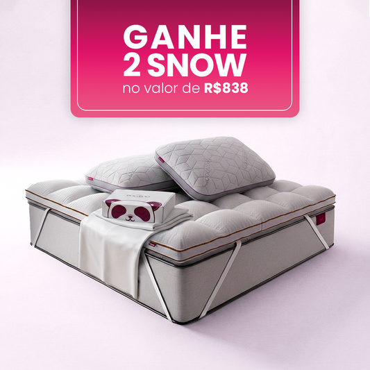 Kit Cama de Hotel 5 Estrelas - Pillow Top Magnum + Bao Bao
