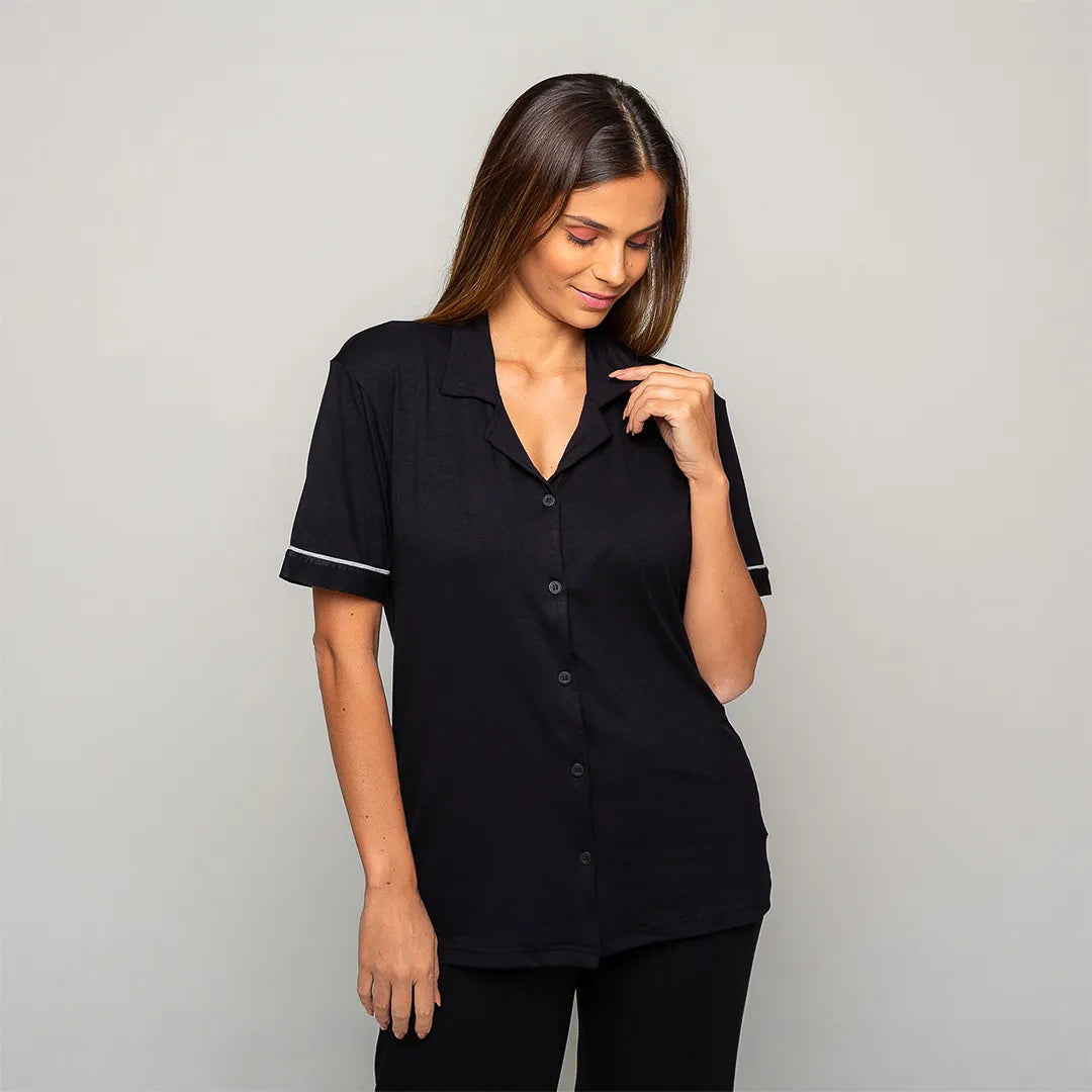 Camisa Manga Curta Feminino Comfty®