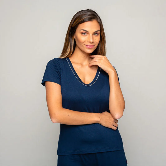 Camiseta Manga Curta Feminino Comfty®