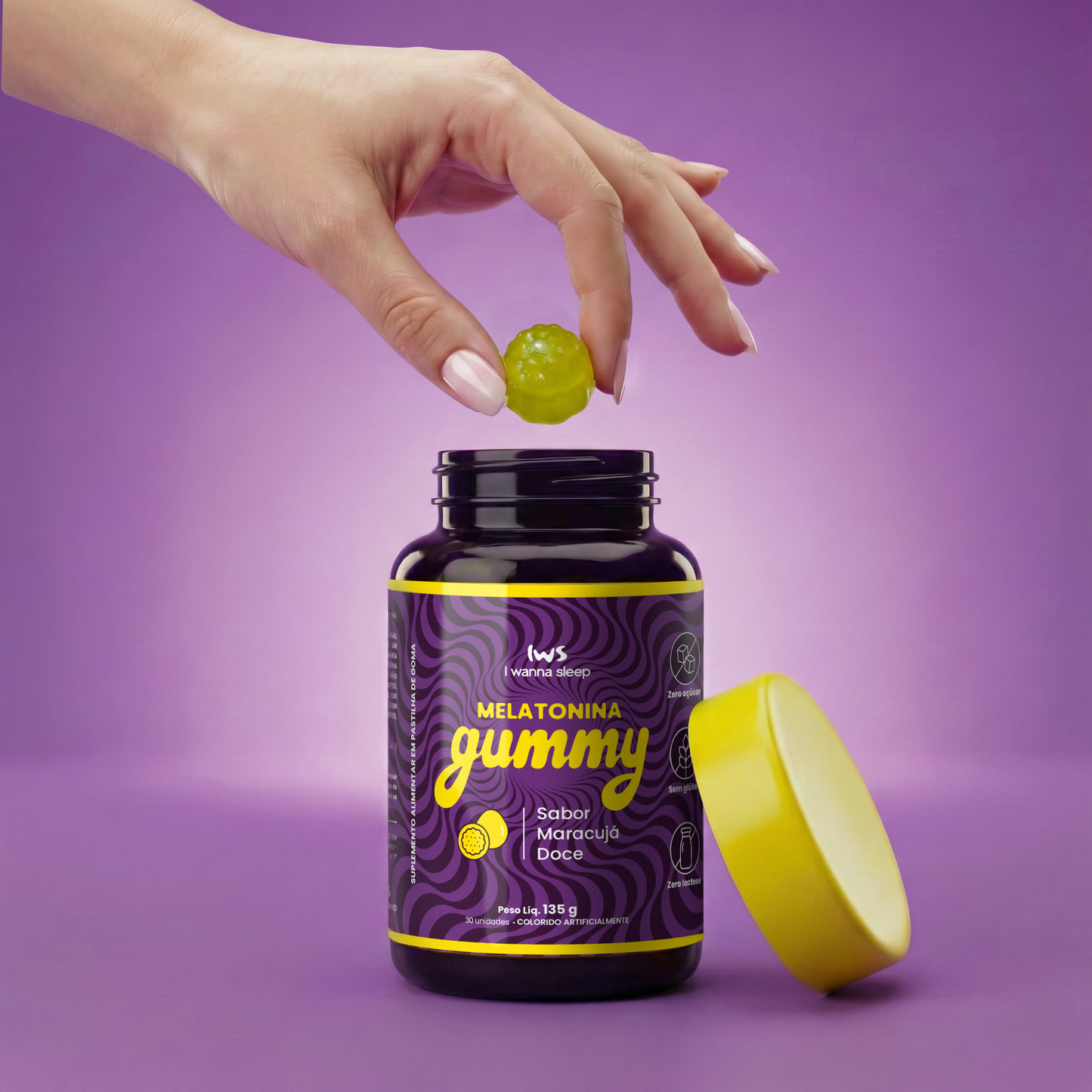 Melatonina Gummy IWS Maracujá Doce