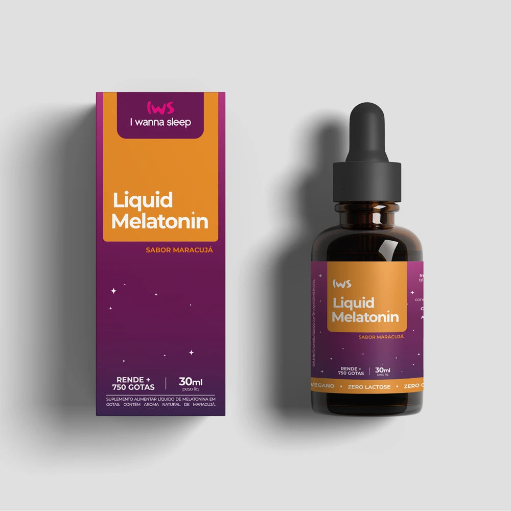 Melatonina Líquida IWS 30ml Maracujá 750 gotas