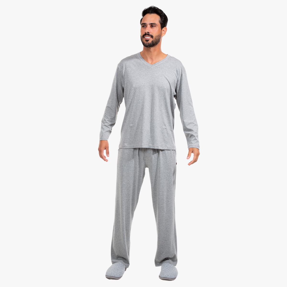 Pijama Masculino IWS Essential Manga Longa com Calça